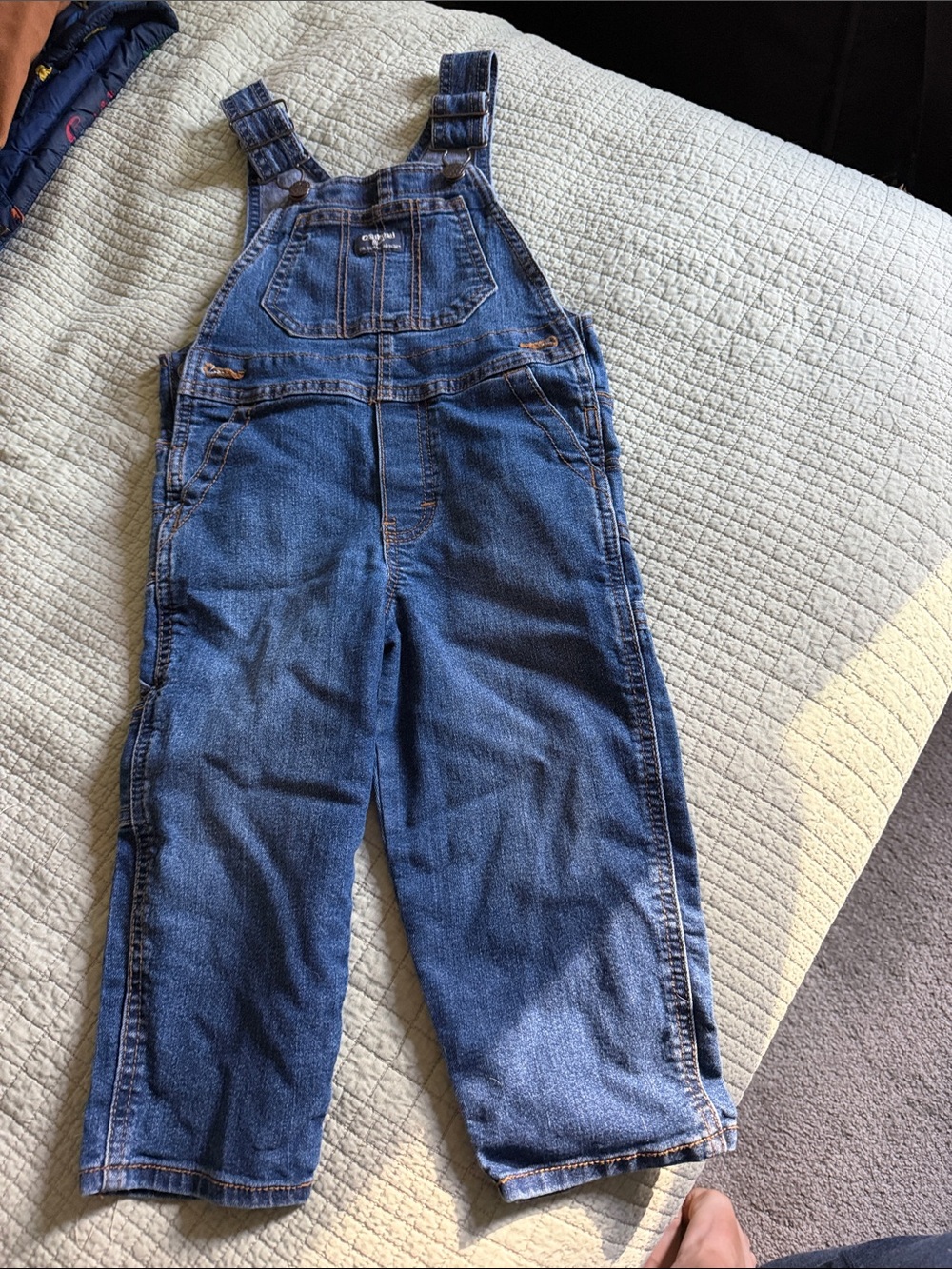 Kids Classic Blue Denim Overalls  - Blue